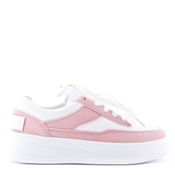 Women's faux leather sneaker