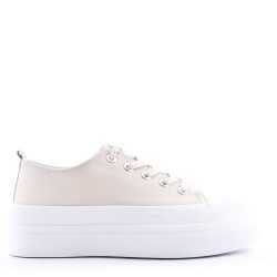 Basket lacet en textile pour femme