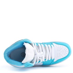 Women's faux leather sneaker