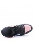 Women's faux leather sneaker