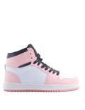 Women's faux leather sneaker