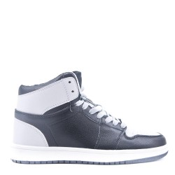 Women's faux leather sneaker