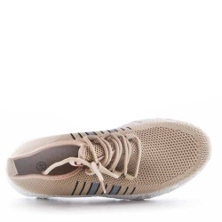 Men's textile lace-up basket