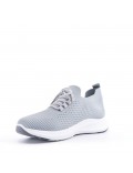 Men's textile lace-up basket