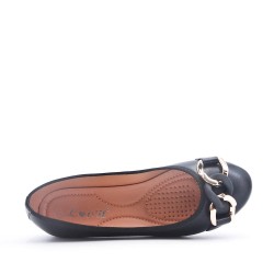 Ballerine confort en simili cuir