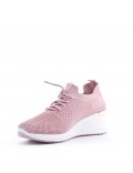 Women's textile wedge sneaker