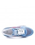 Zapatilla de material mixto con cordones