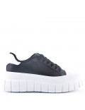 Women's faux leather sneaker