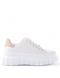 Women's faux leather sneaker