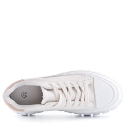 Women's faux leather sneaker