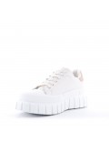 Women's faux leather sneaker