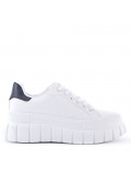 Women's faux leather sneaker