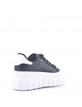 Women's faux leather sneaker