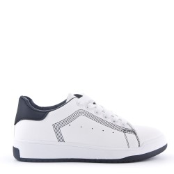 Women's faux leather sneaker