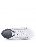 Women's faux leather sneaker