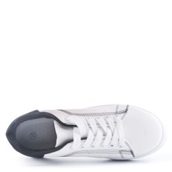 Women's faux leather sneaker