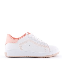 Women's faux leather sneaker