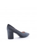 Women's faux leather heeled pumps