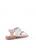 Big size 38-43 -Flat sandal in mixed materials