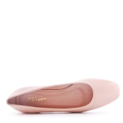 Escarpins à talon en simili cuir pour femme