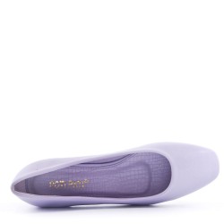 Escarpins à talon en simili cuir pour femme