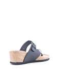 Sandal in mixed materials for women