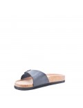 Faux leather slipper