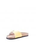 Faux leather slipper