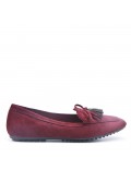 Women's mocassin in faux suede 