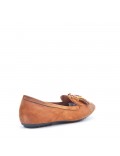 Women's mocassin in faux suede 