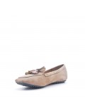 Women's mocassin in faux suede 