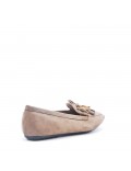 Women's mocassin in faux suede 