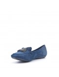 Women's mocassin in faux suede 