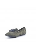 Women's mocassin in faux suede 