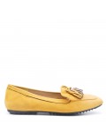 Women's mocassin in faux suede 