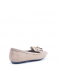 Women's mocassin in faux suede 