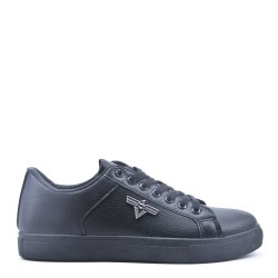 Faux leather sneakers for men