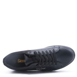 Faux leather sneakers for men