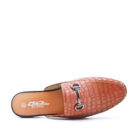 Men's faux leather flip-flop