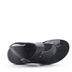 Man sandal in faux leather