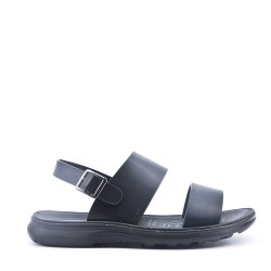 Man sandal in faux leather