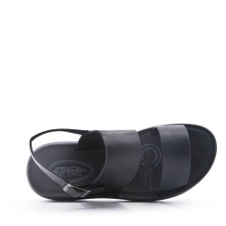 Man sandal in faux leather