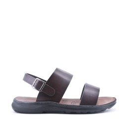 Man sandal in faux leather