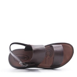 Man sandal in faux leather