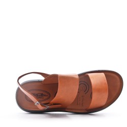 Man sandal in faux leather