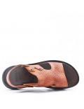 Man sandal in faux leather