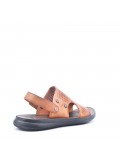 Man sandal in faux leather