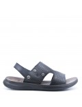 Man sandal in faux leather