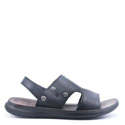 Man sandal in faux leather