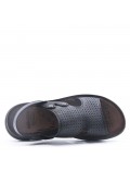 Man sandal in faux leather